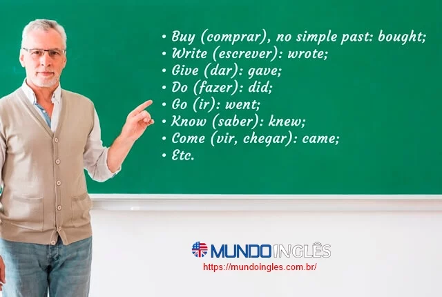 O simple past -verbos irregulares